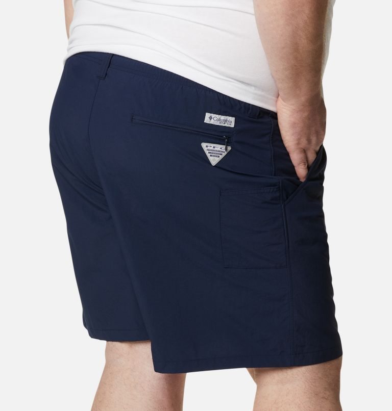 Men's Columbia PFG Backcast III Water Shorts Navy | Plus Size CA-Q03A5